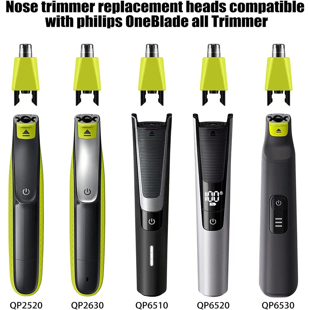 2Pcs Nose Hair Trimmer attachment Replacement Heads Compatible with Philips Norelco One Blade
