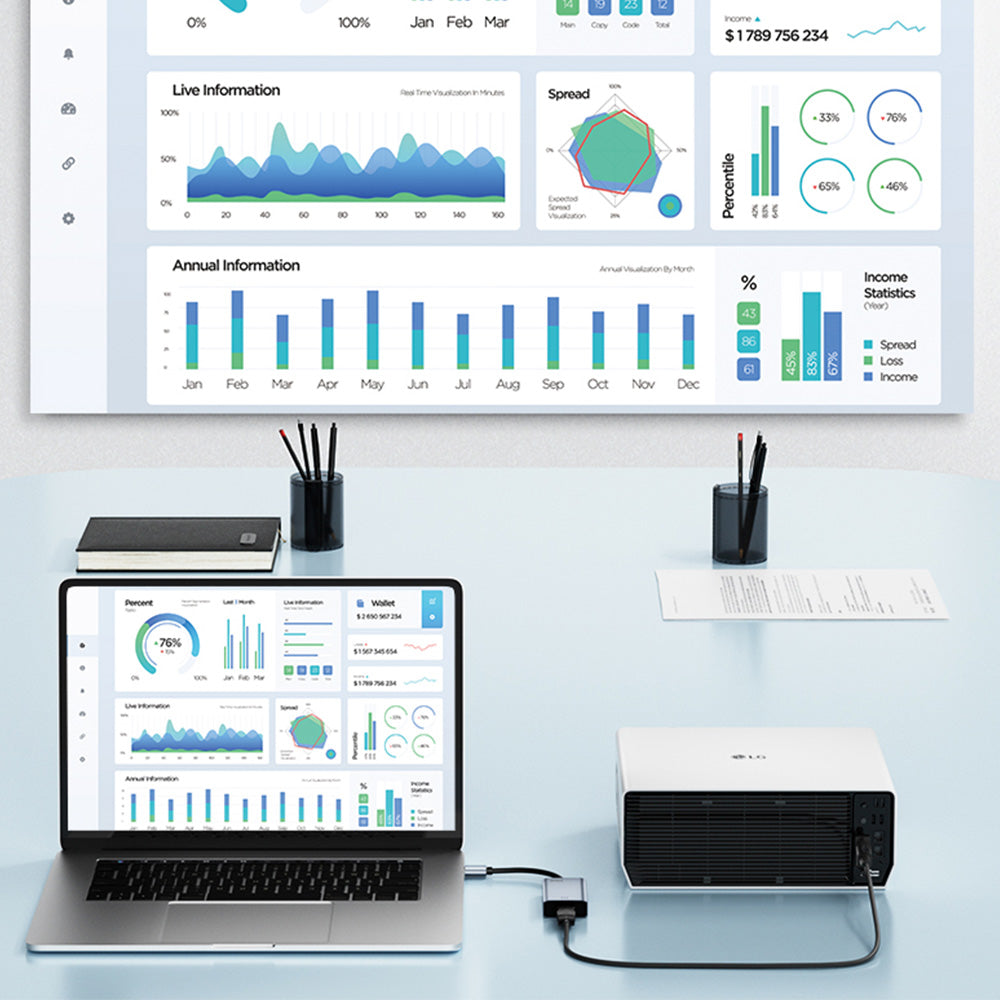 USB 3.0 To HDMI Adapter Multi-Monitor Cable HD Converter Cable For Windows 7 And Above