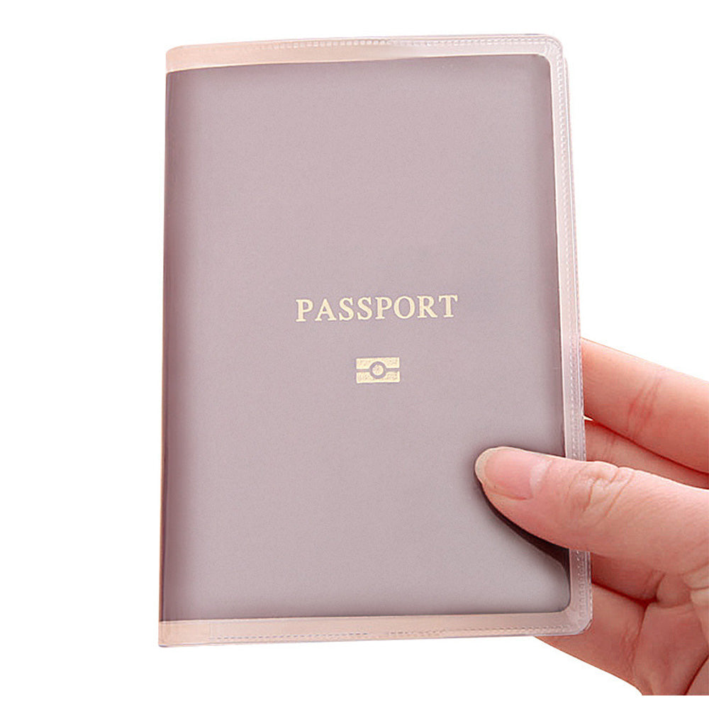 5 Pack Passport Cover Transparent Protector Case with Card Slots