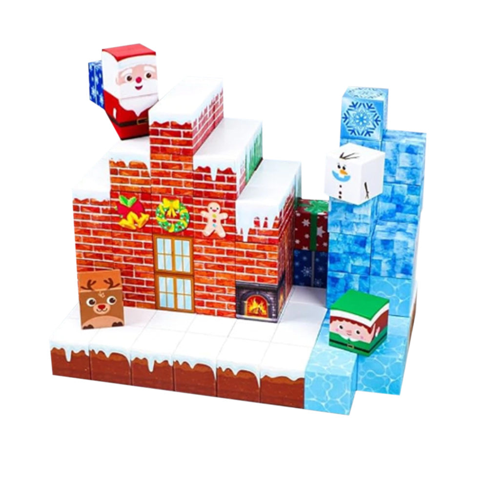 Christmas Building Cubes Sets for Boys and Girls
