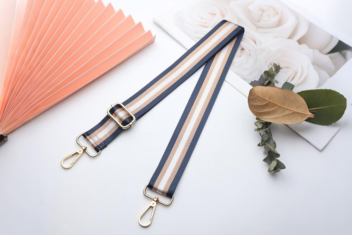 Adjustable Canvas Bag Strap with Metal Buckle for Crossbody Bag
