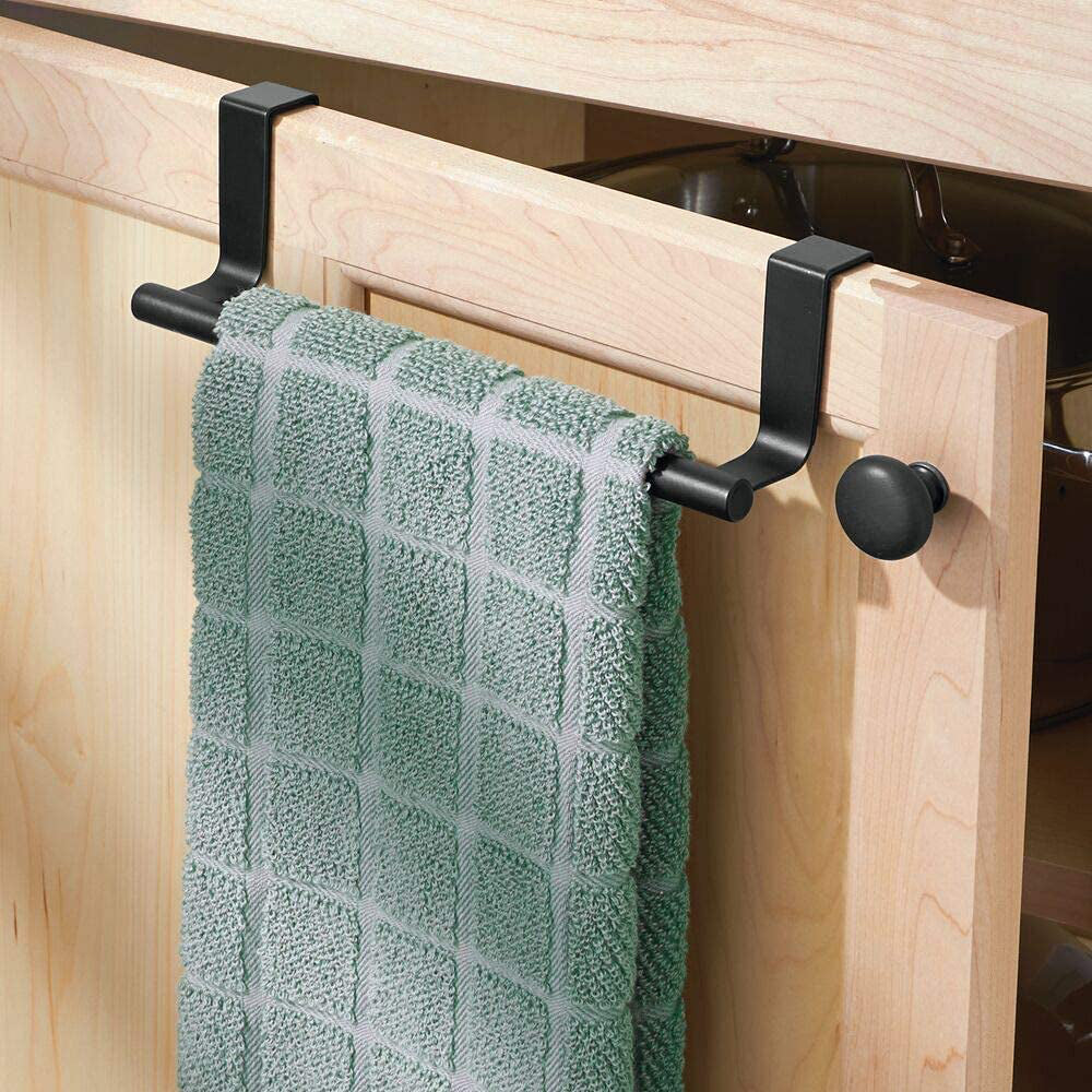 Stainless Steel Towl Rail Kitchen Bathroom Over Cabinet Towel Rack