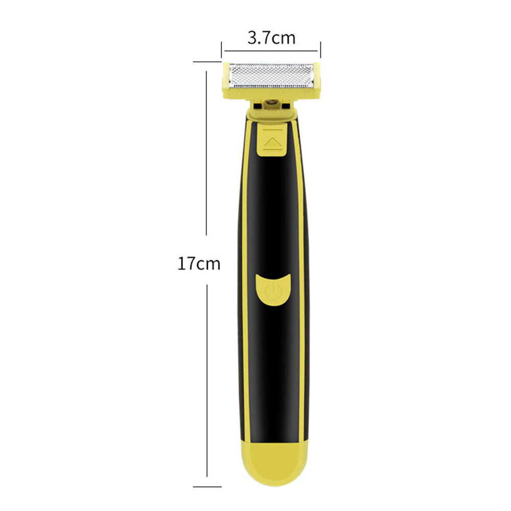 2Pcs Men Electric Full Body Washed Wet and Dry Shaver Rotary Facial Shaver