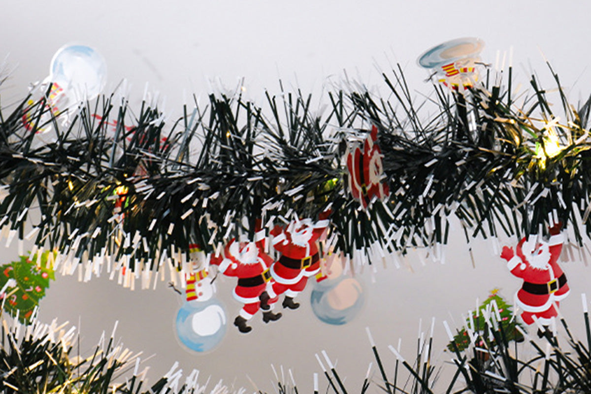 5M Christmas LED Garland with 50 Warm White Lights for Indoor Outdoor Tree Decoration