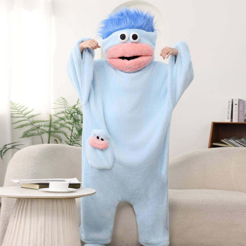 Monster Onesie Big Mouth Monster Onesie Soft Plush Loungewear for Sleeping-Style 2