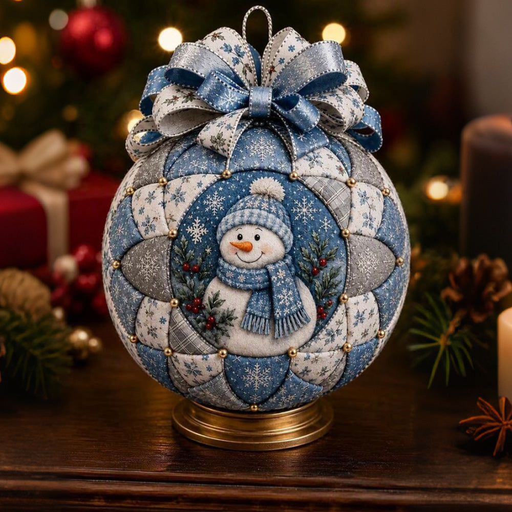 Adult Christmas Patchwork Ball DIY Ornament Craft Kit
