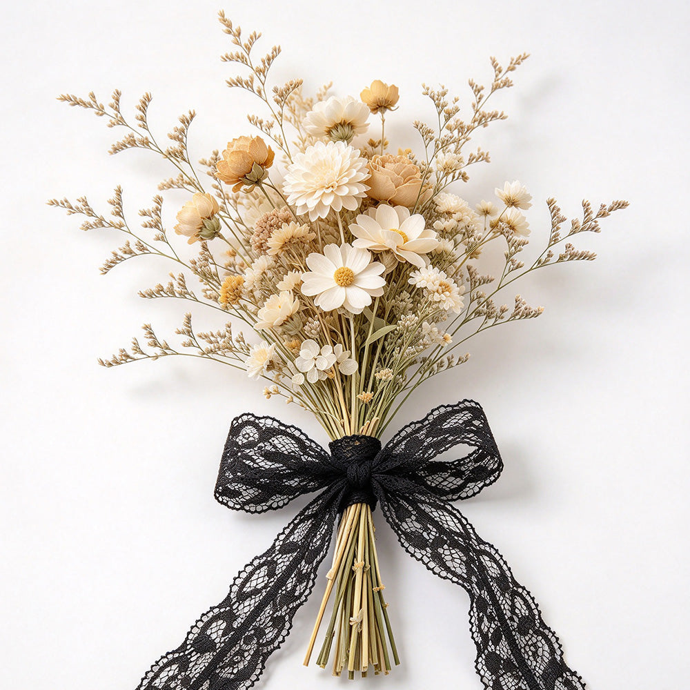 Elastic Floral Lace Trim Stretch Ribbon for Sewing and DIY Crafts