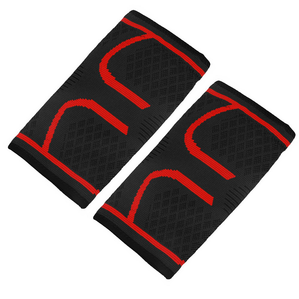 2Pcs Elbow Compression Sleeve for Tennis Golfer's Elbow Weightlifting Unisex-Red