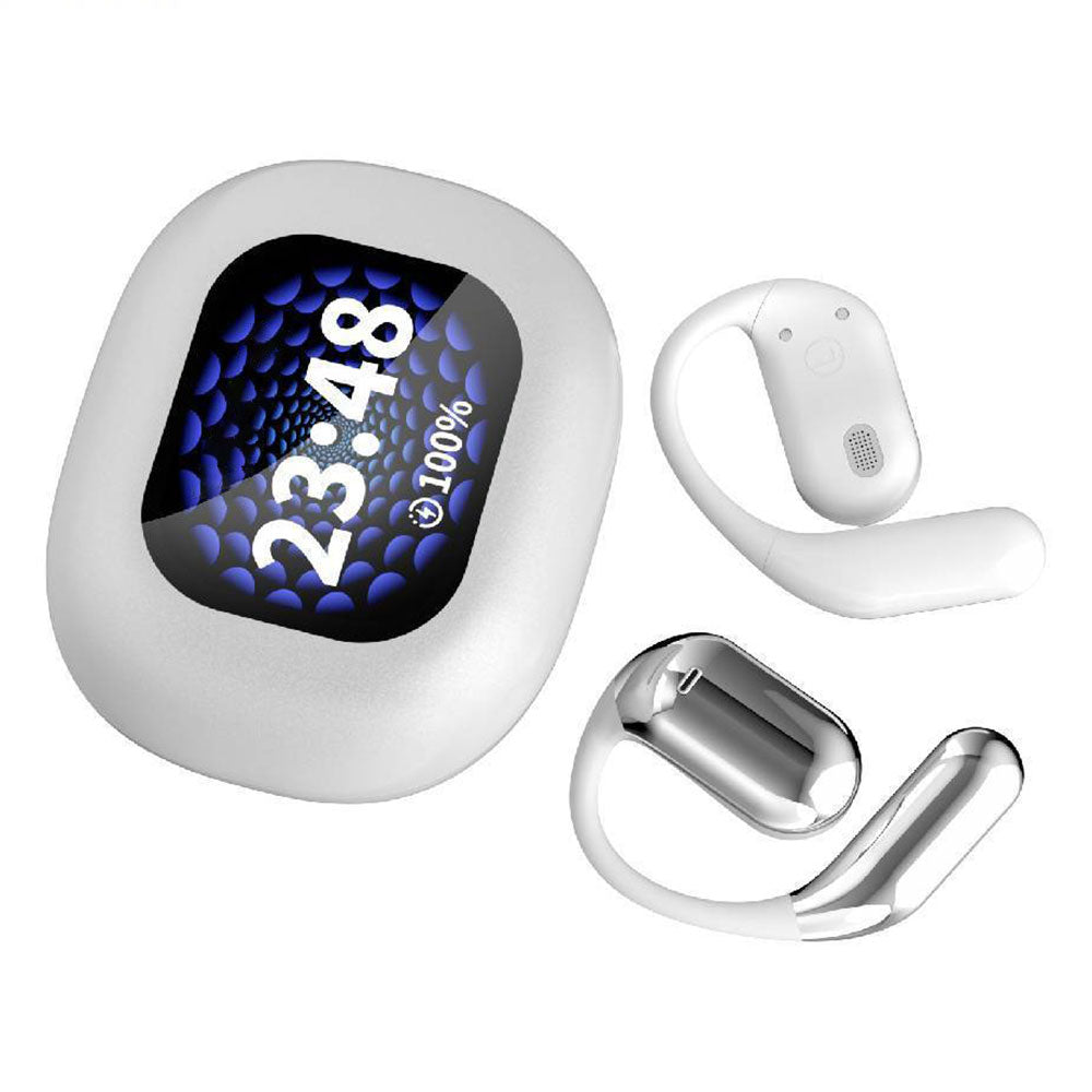 Wireless Open Ear Earbuds With LCD Touchscreen Bluetooth 5.4 Over The Ear Earbuds