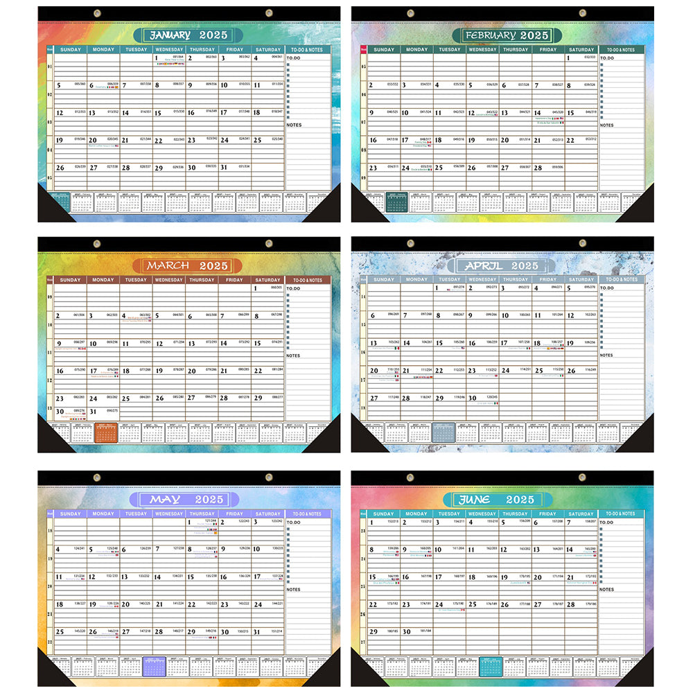 2024-2025 Wall Planner Hanging Calendar Large Poster Printing