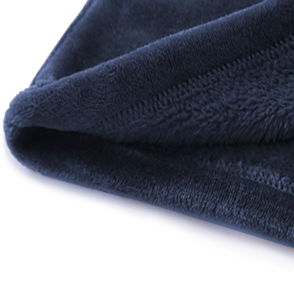 Winter Long Flannel Hooded Bath Robe