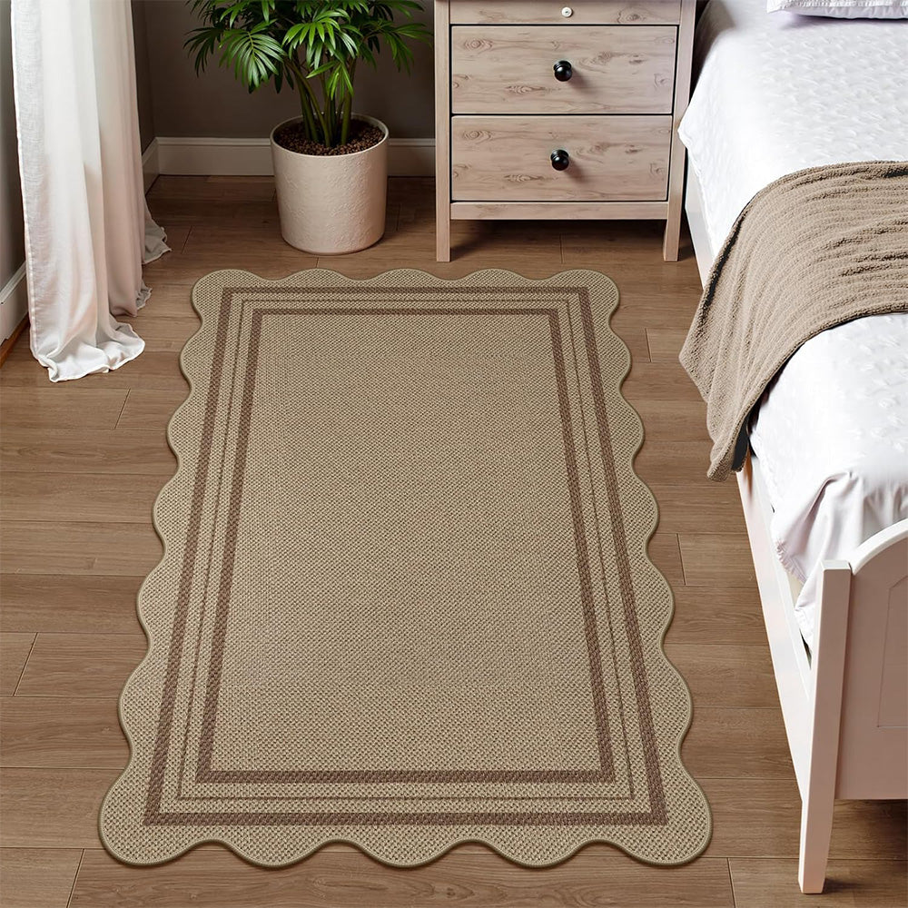 Geometric Crystal Velvet Area Rug Washable Floor Mat for Home-Style 3