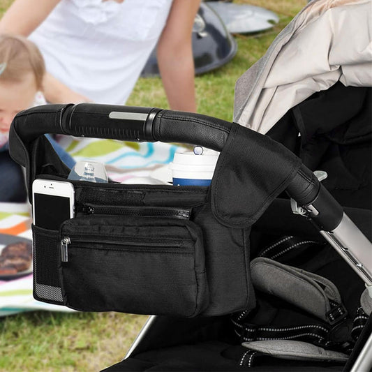 Universal Stroller Organizer with Cup Holder and Shoulder Strap