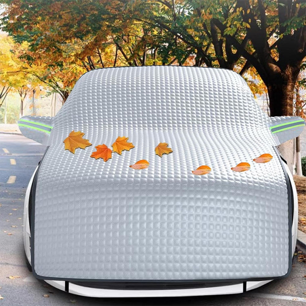 Universal Car Windshield Snow Cover - Heavy Duty Winter Frost Protector for Most Vehicles