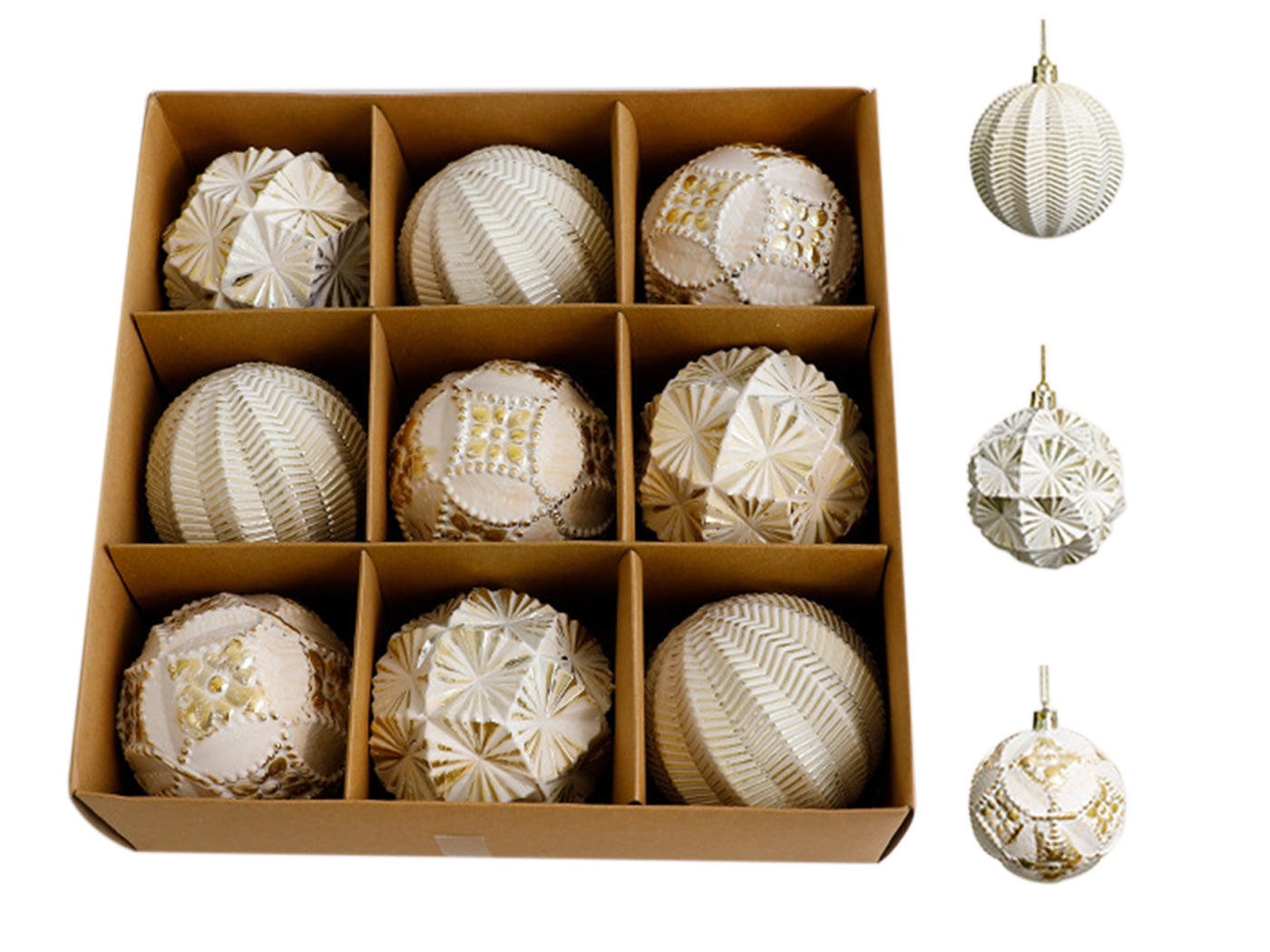 9pcs Christmas Ball Ornaments for Xmas Tree Hanging Ball Ornament Decorations