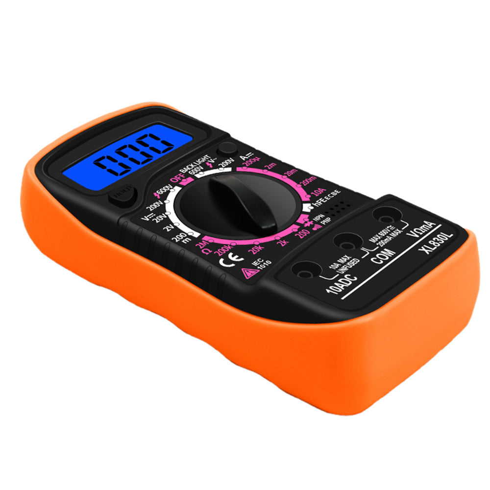 Digital Multimeter DC AC Voltmeter and Ohm Volt Amp Meter for Voltage Current Resistance