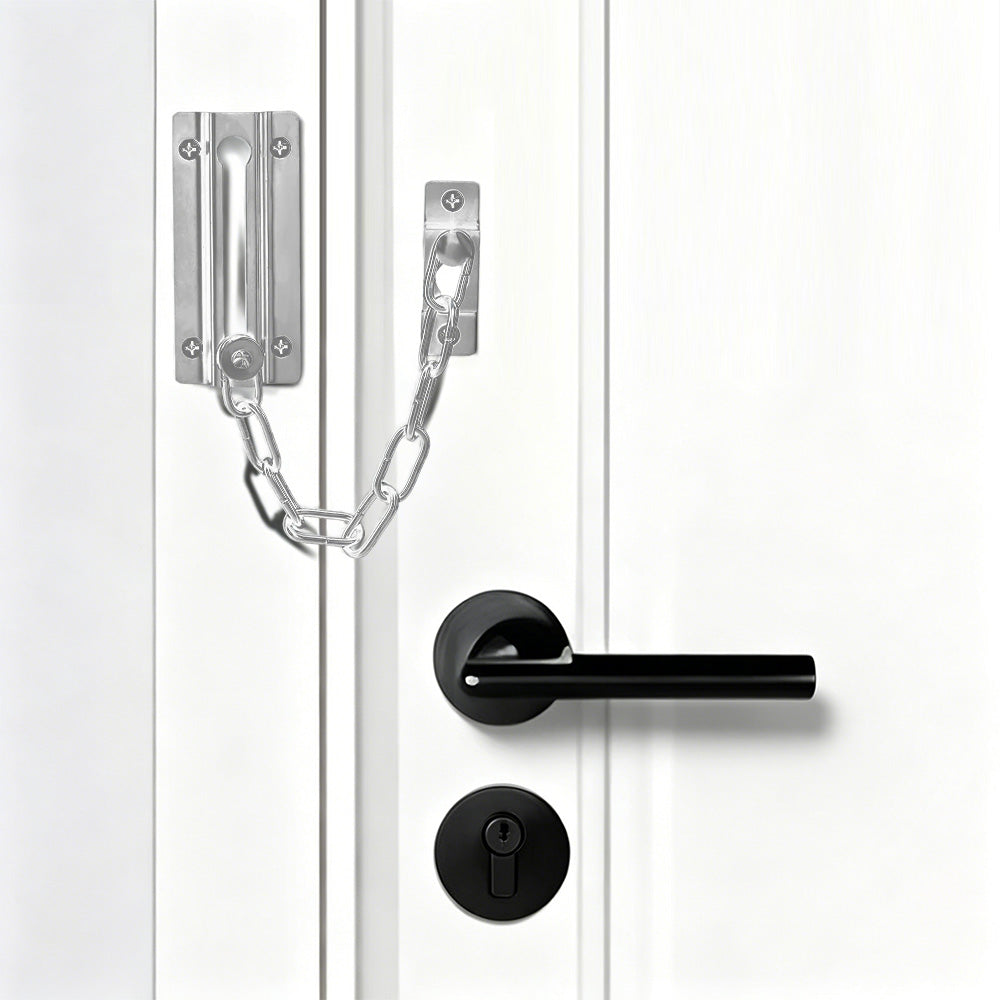 2 Pack Door Security Chain Lock Strong Door Chain Lock with 12 Screws for Wood Door