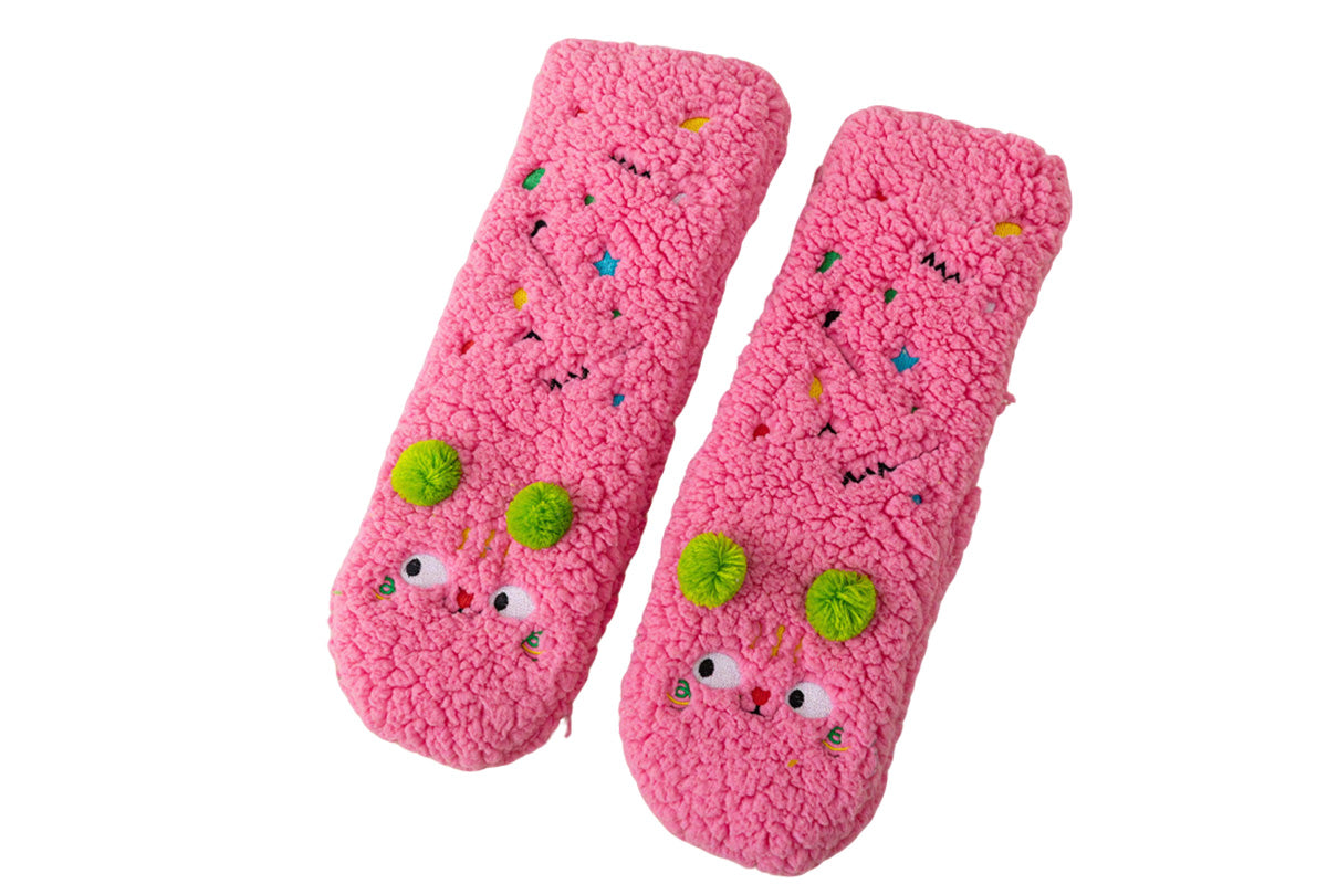 Women's Sherpa Fleece Slipper Socks Cozy Indoor Socks Warm Plush Socks