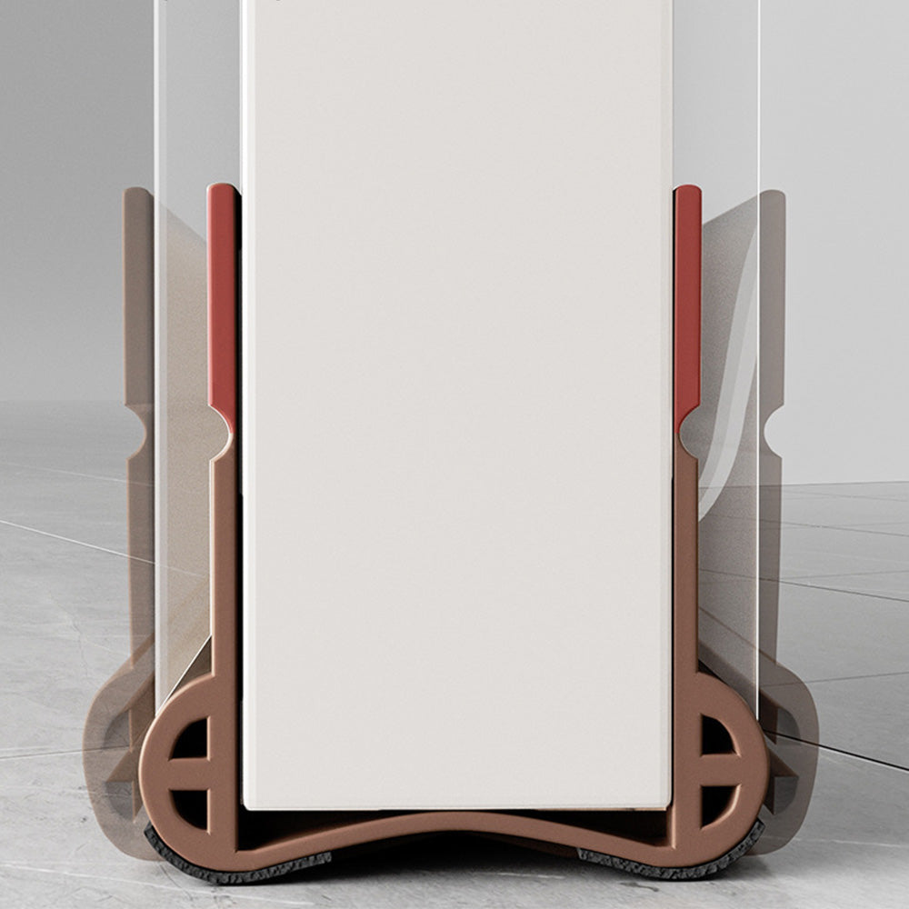 93cm Door Bottom Seal Strip Sound Reducing Felt Light Blocking for Door-Brown