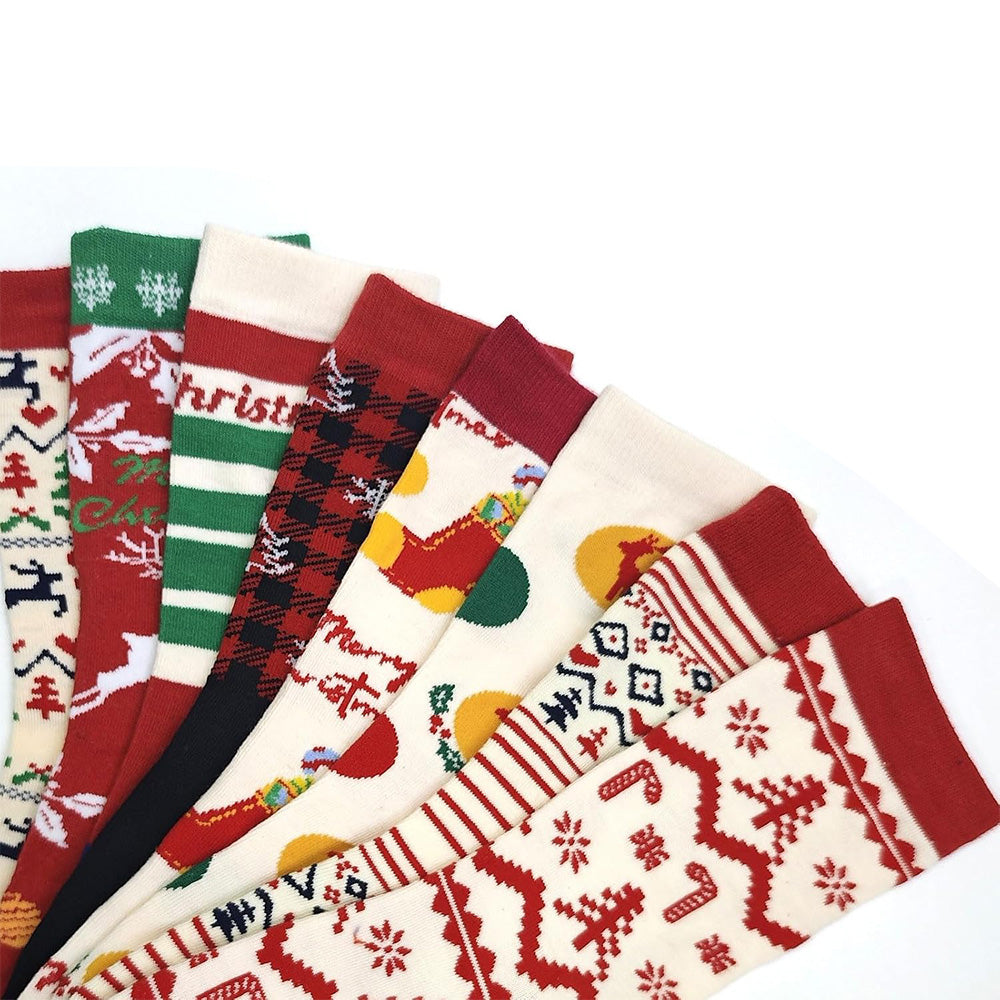 12 Pairs Christmas Sock Advent Calendar 24 Days Countdown Calendar