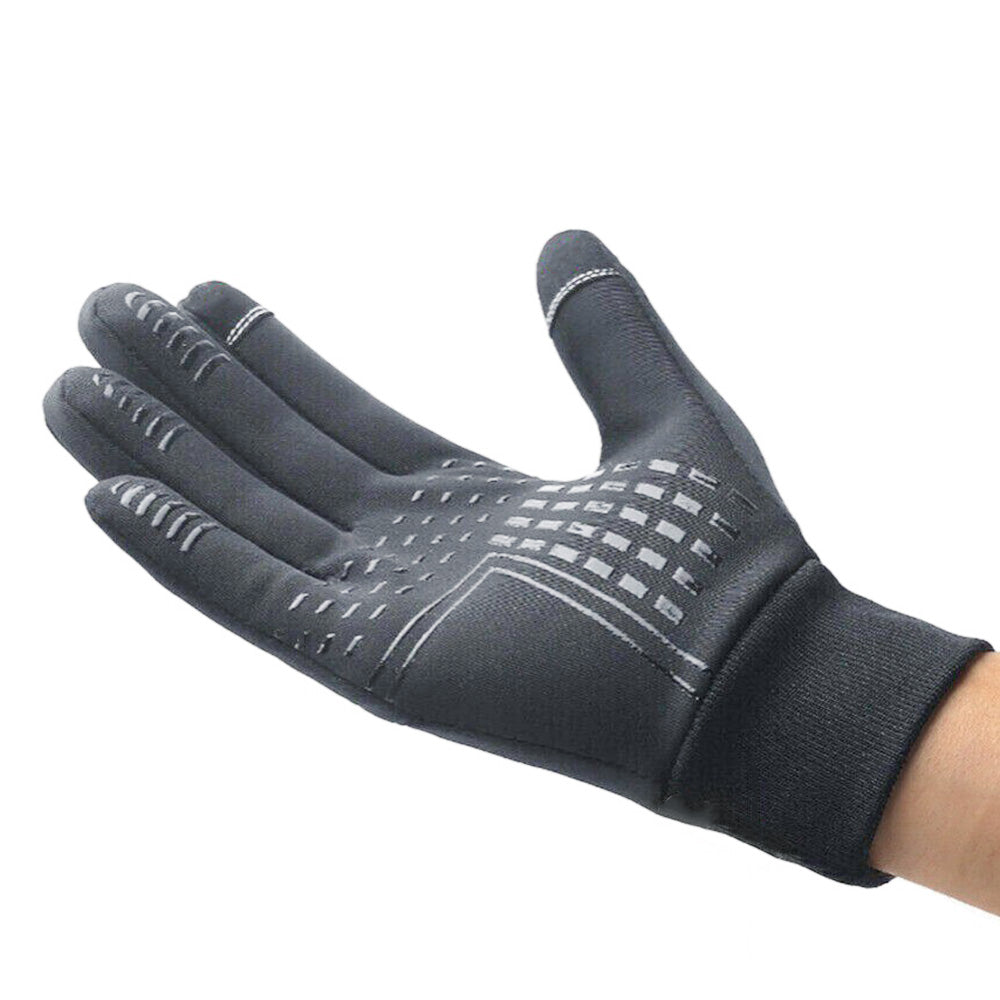 Winter Gloves Waterproof Touchscreen Thermal Ski Gloves for Skiing Running Driving-Grey