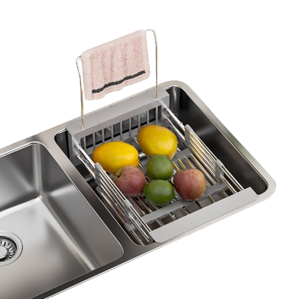 Extendable Stainless Steel Sink Dish Drying Rack