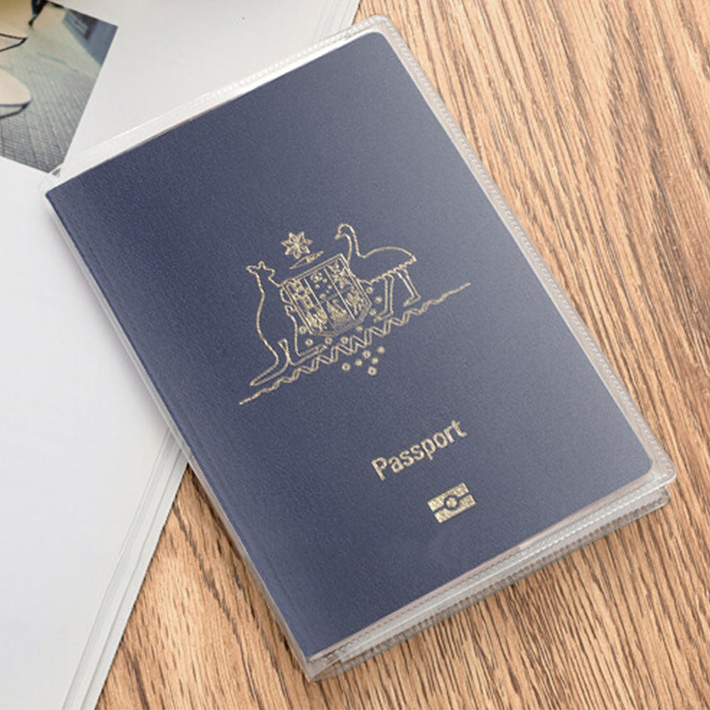 5 Pack Passport Cover Transparent Protector Case with Card Slots