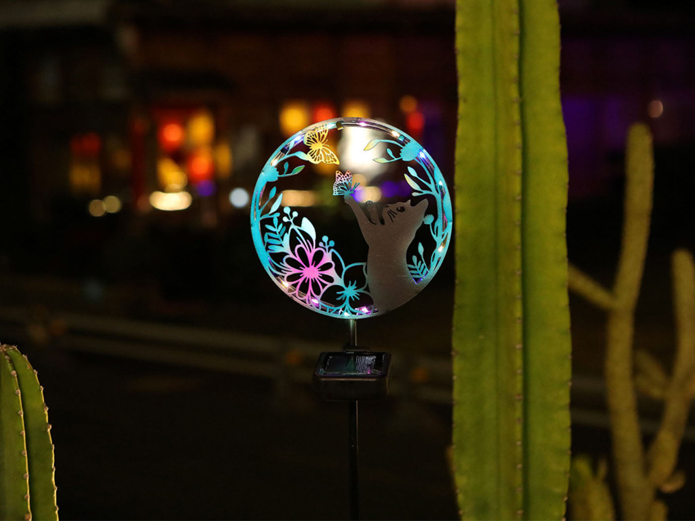 Solar Lights Solar Silhouette Light Silhouette Garden Stakes Outdoor Garden Lamp