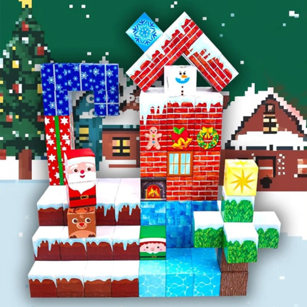 Christmas Building Cubes Sets for Boys and Girls