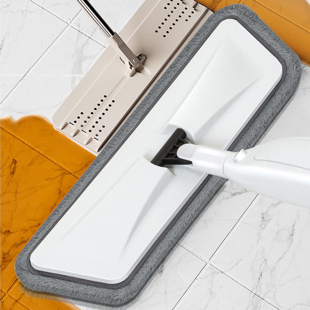 Wet Dry Floor Mop with 3 Reusable Microfiber Pads and Spray Bottle
