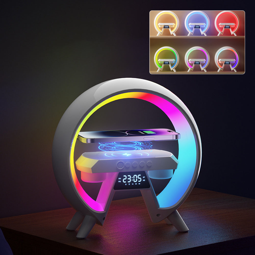 Wireless Charging Bluetooth Speaker Night Light
