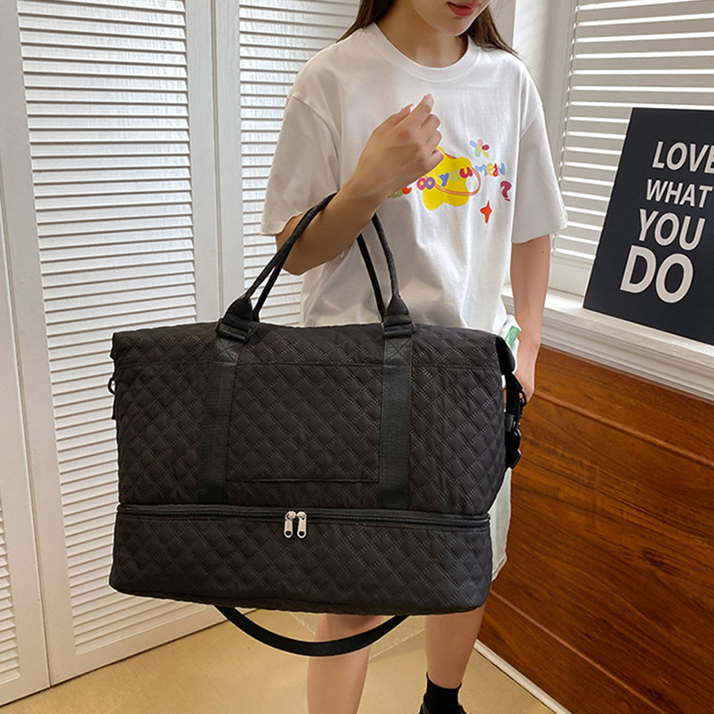 Travel Duffel Bag with Shoe Compartment