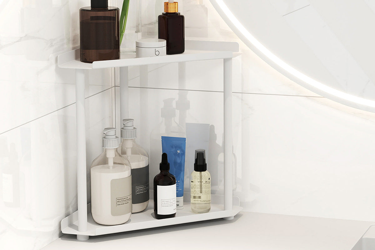 2 Tier Storage Rack Perfume and Skincare Organizer for Bathroom Bedroom Kitchen