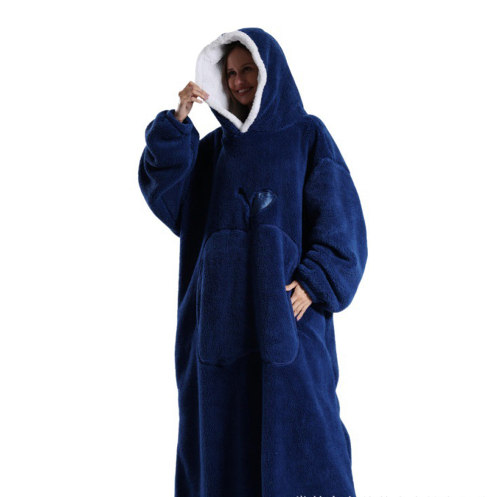 Unisex Hoodie Blanket Hooded Oversized Wearable Throw Blanket