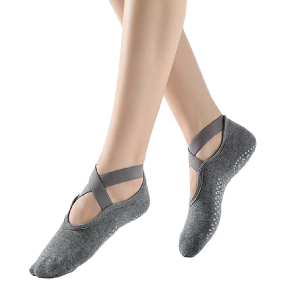 4 Pairs Cotton Non-Slip Pilates Yoga Socks For Women