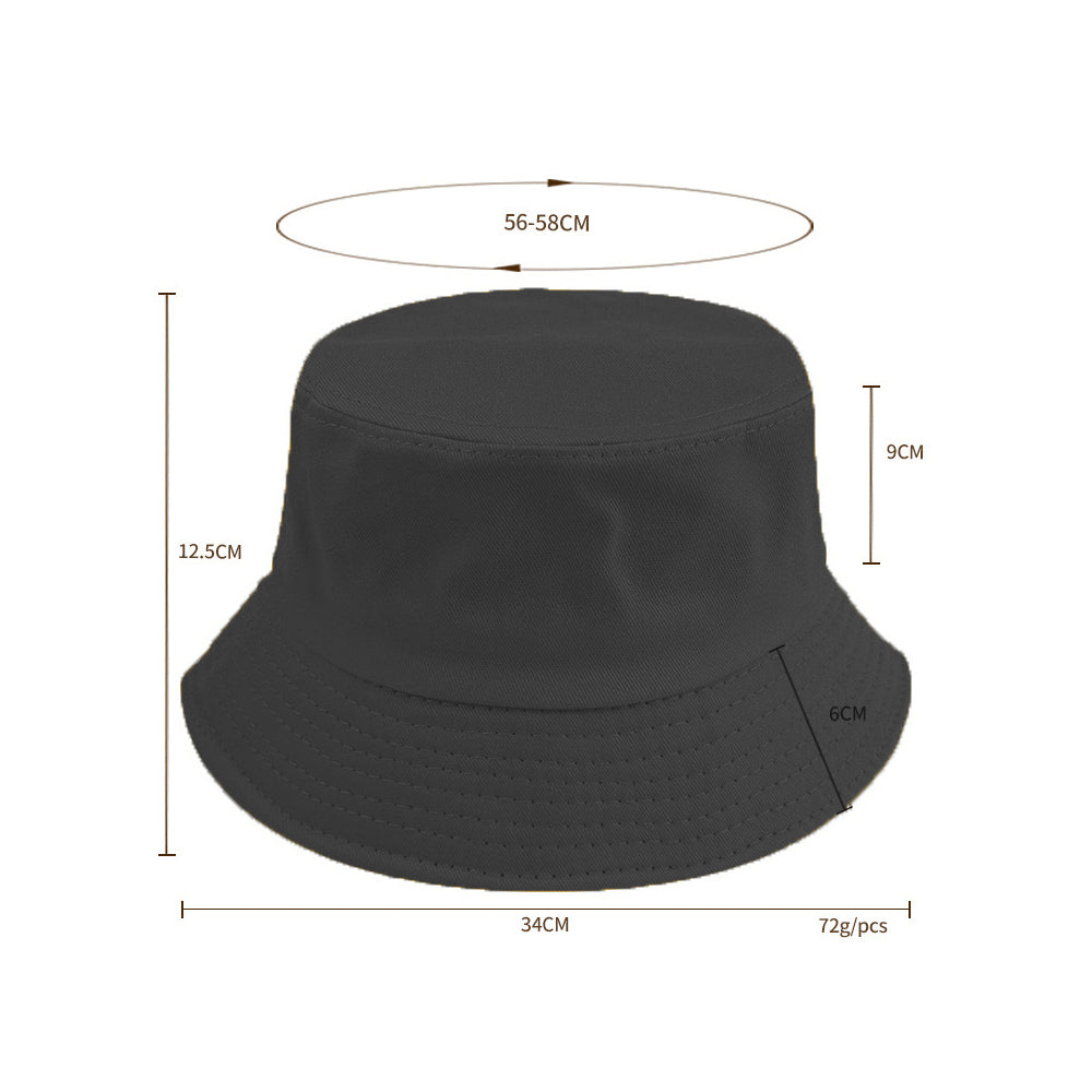 Unisex Bucket Hat Cotton Outdoor Sun Cap