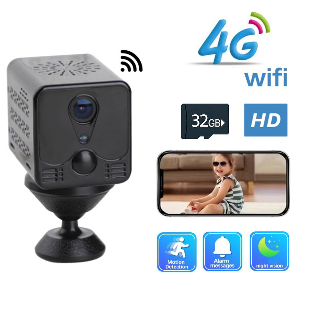 Mini 4G WiFi Wireless IP Hidden Spy Camera Home Security Sports Cam
