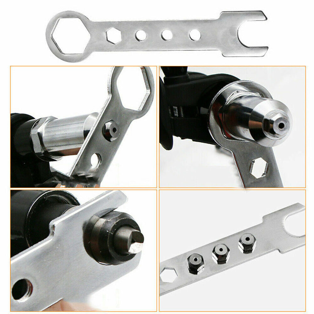 Pop Rivet Gun Tool Riveting Gun Adapter High Hardness 2.4mm 3.2mm 4.0mm 4.8mm for Cordless Drill