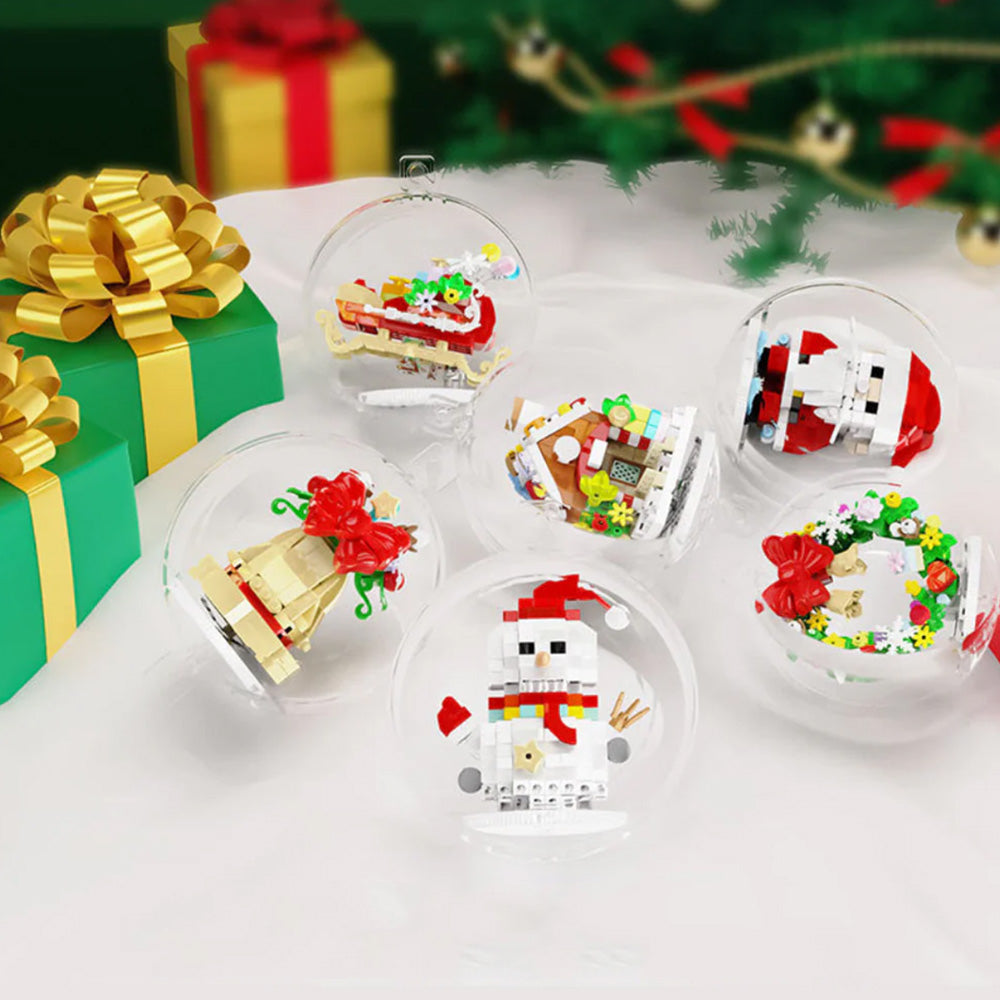 Christmas Tree Ornaments Building Blocks Christmas Santa Nutcracker Xmas Ornament