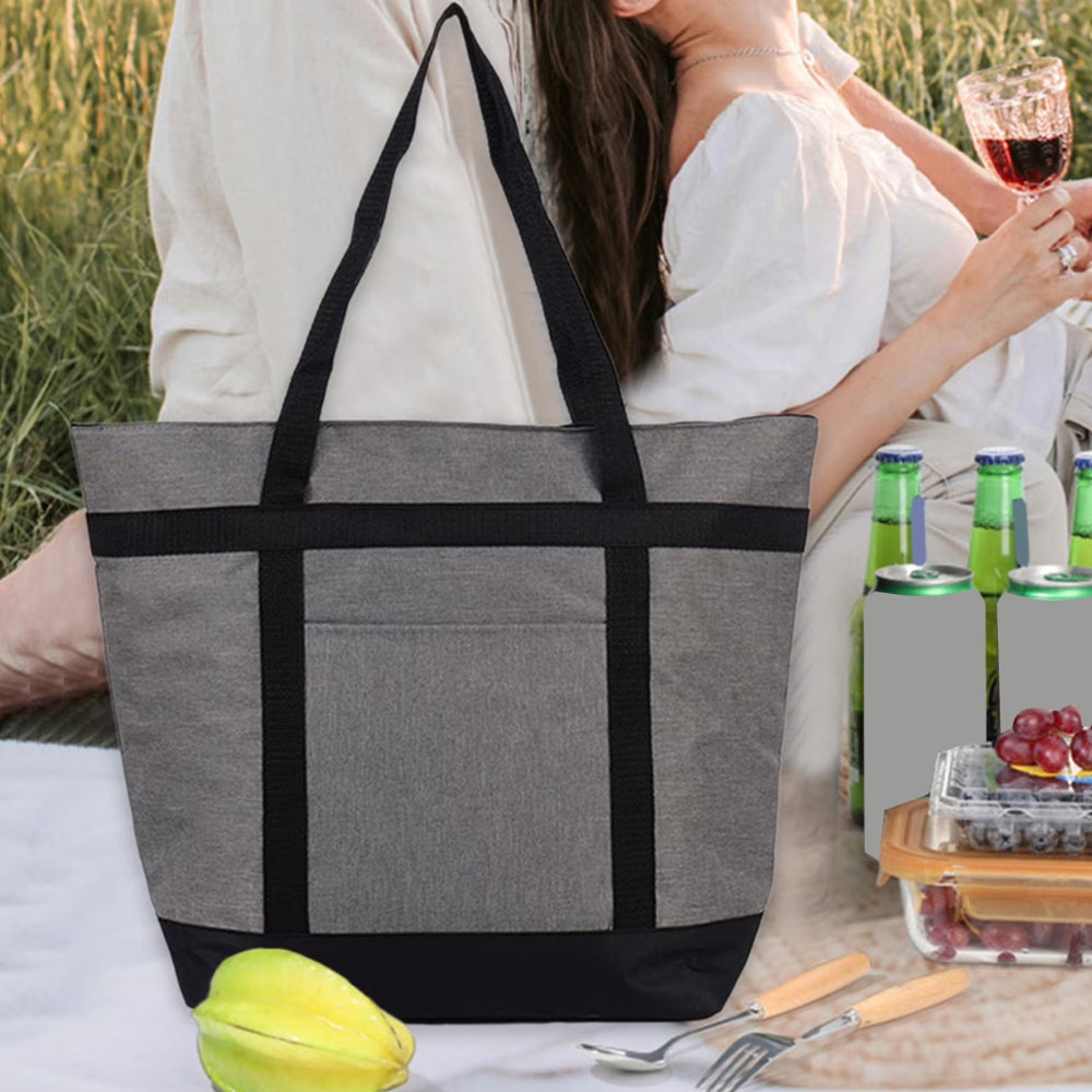 Insulated Lunch Bag Large 39L Thermal Cooler Tote for Picnic Beach Grocery