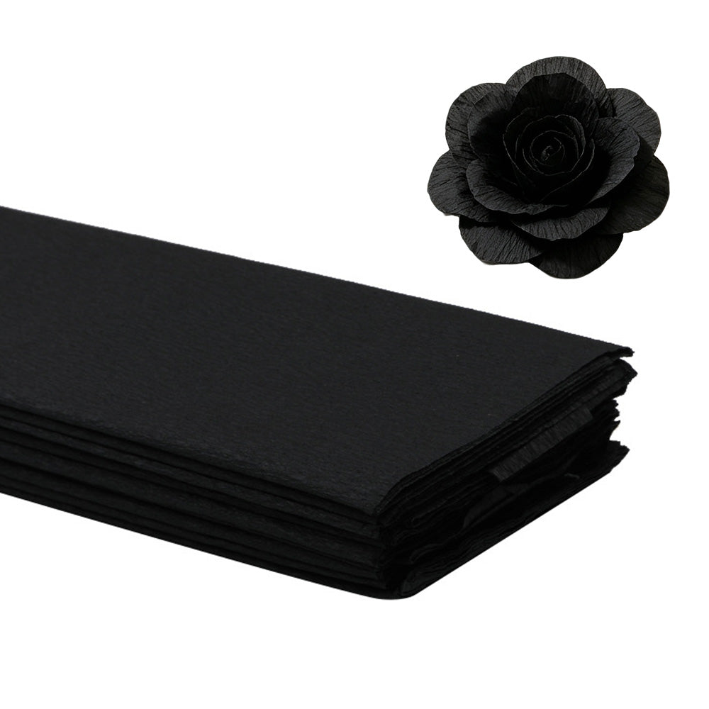 10 Crepe Paper Sheets 50x100cm for Gift Wrapping and Flower Crafts
