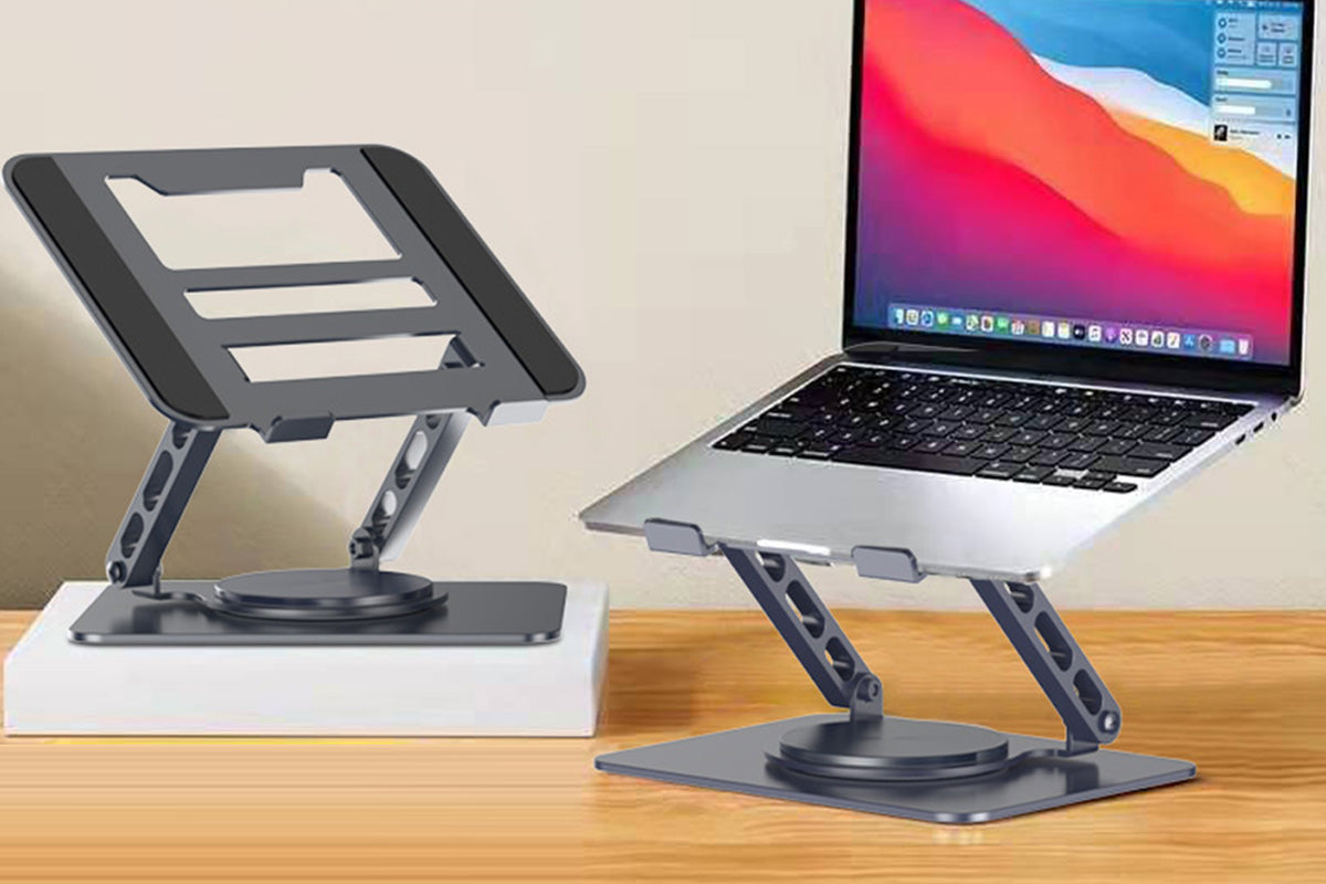 Adjustable Laptop Stand 360 Degree Rotation Foldable Desktop Holder