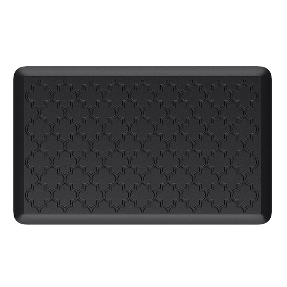 Cushioned PVC Floor Mat for Kitchen and Office-Black