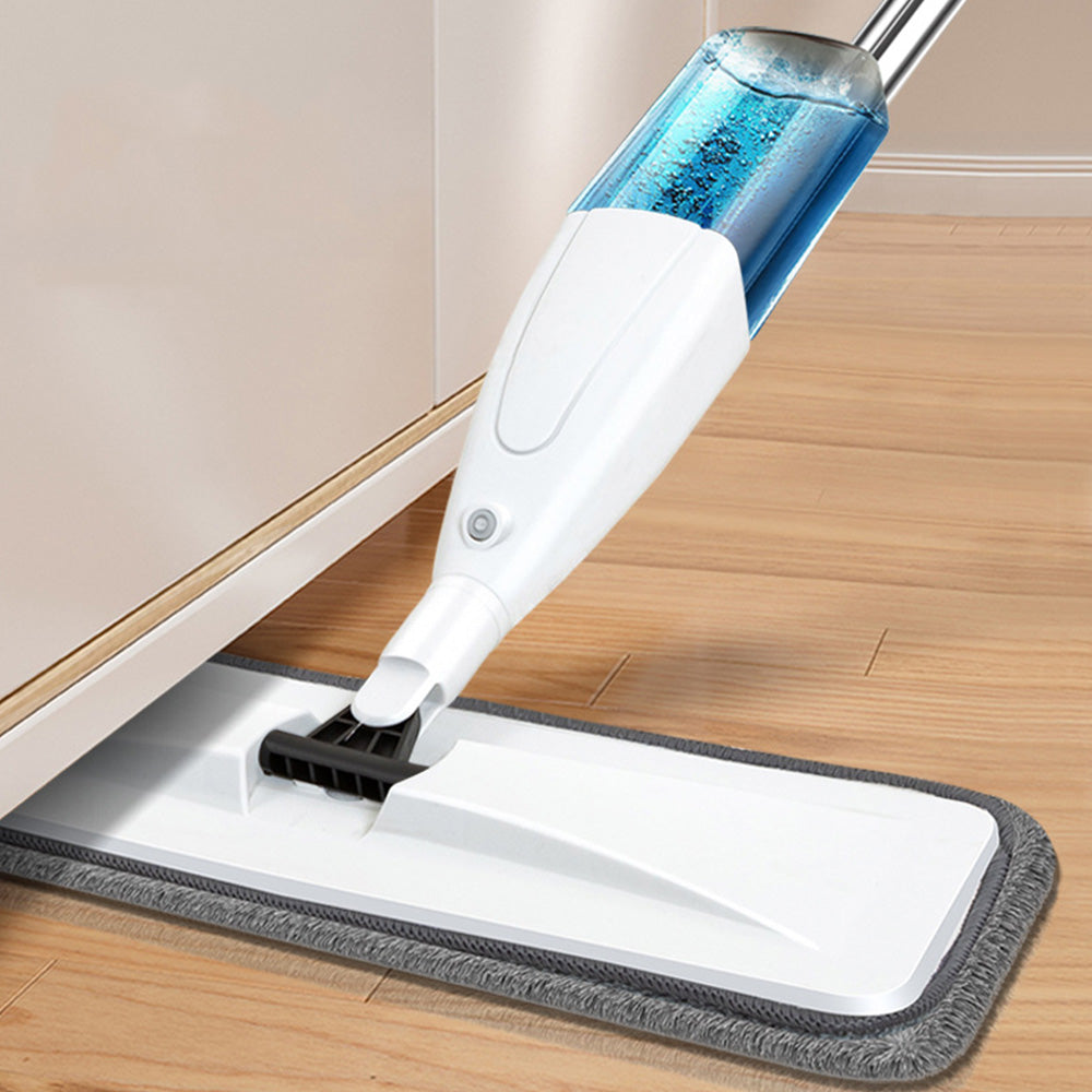 Wet Dry Floor Mop with 3 Reusable Microfiber Pads and Spray Bottle