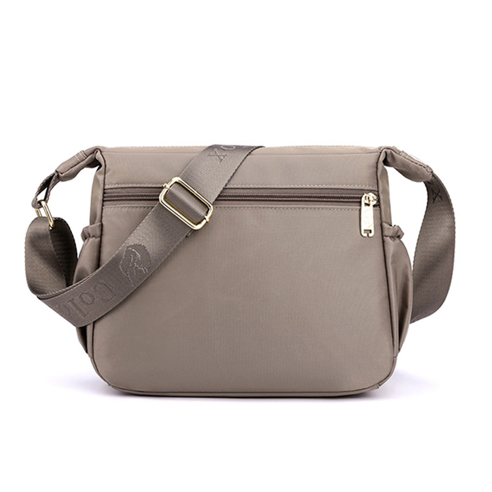 Multi-Pocket Splash-Proof Nylon Crossbody Shoulder Bag