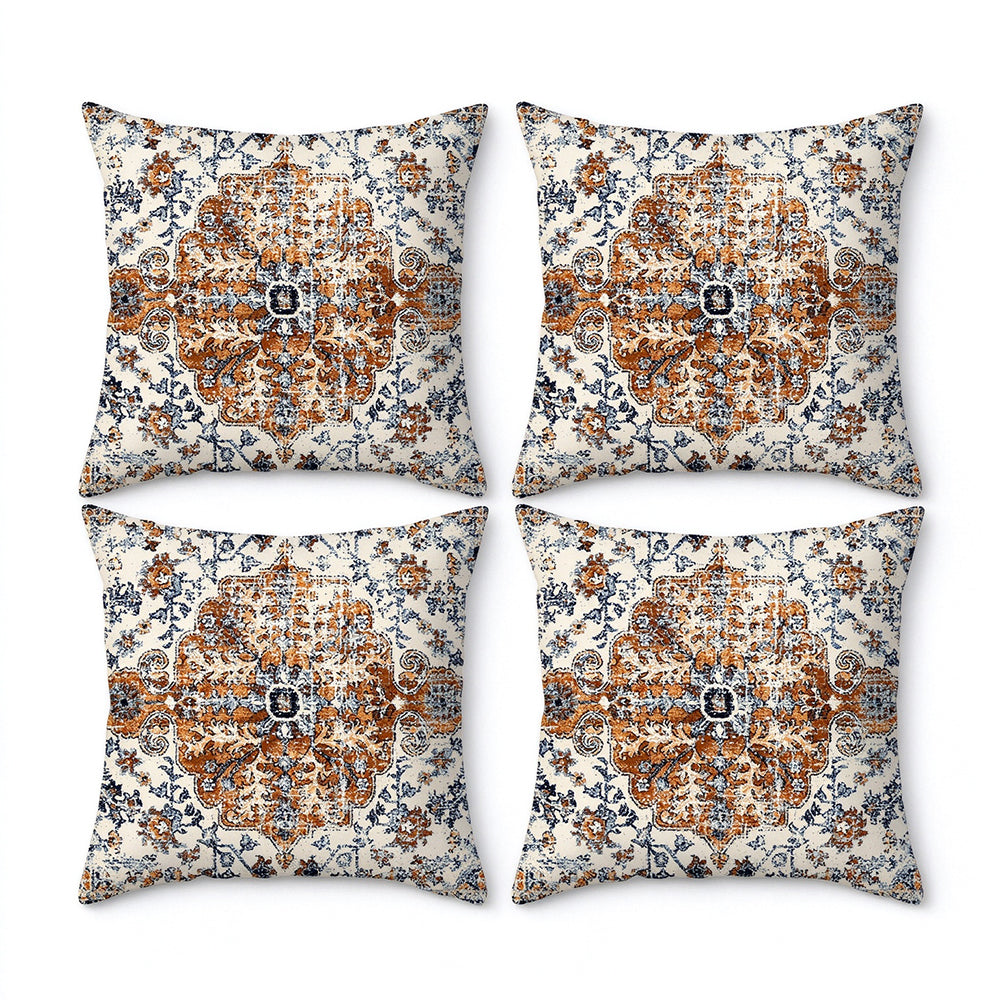 4X Bohemian Short Plush Decorative Throw Pillow Cover 45x45cm