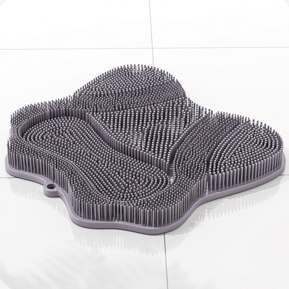 30x28cm Non Slip Suction Back and Foot Cleaning Mat for Showers