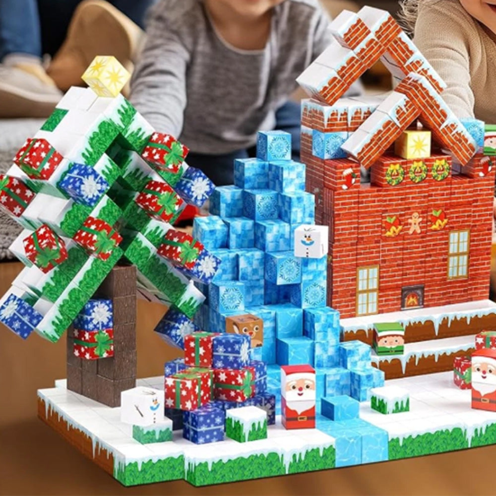 Christmas Building Cubes Sets for Boys and Girls