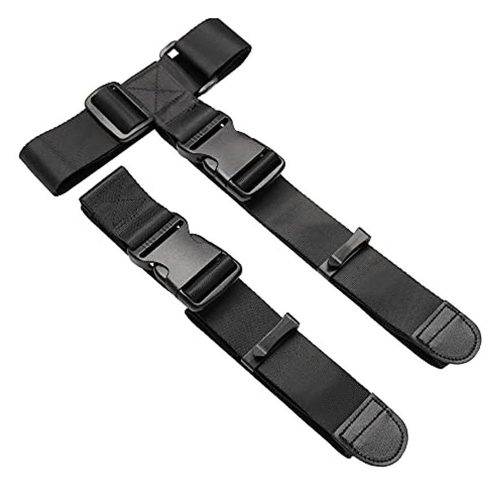 2Pcs Adjustable Luggage Straps Set T-Shaped and Add-a-Bag Strap for Connecting 3 Suitcases