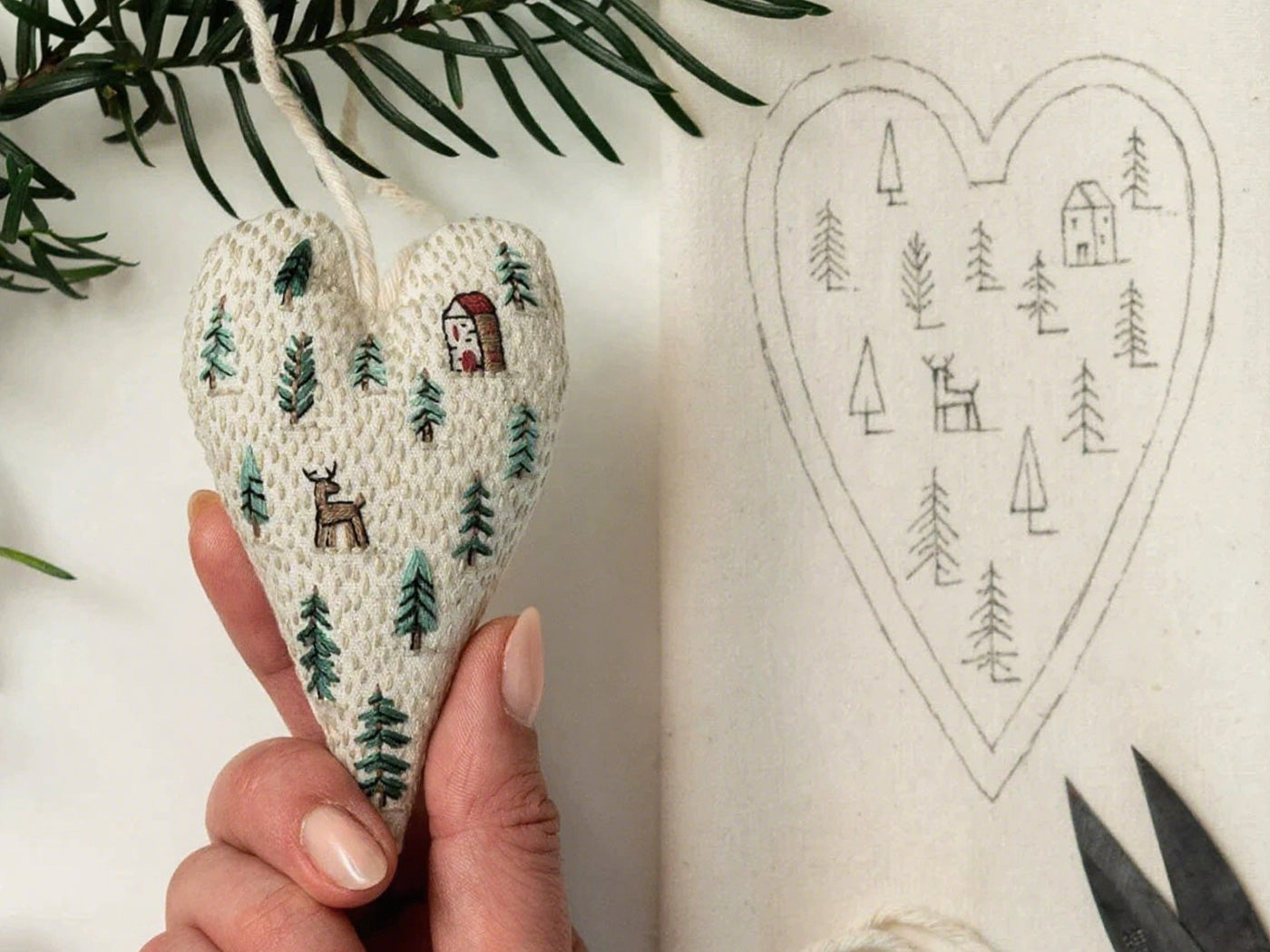 DIY Embroidery Christmas Ornament Kits Christmas Tree Hanging Ornament
